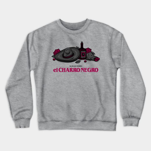 el CHARRO NEGRO - the BLACK CHARRO Crewneck Sweatshirt by MRCLV
